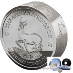 Gabon The African Springbok Smick Ounce series 1000 Francs Silver Coin 2014 Proof-like 1 oz