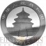 China ECLIPSE OF THE SUN CHINESE PANDA 2015 Silver Coin ¥10 Yuan Black Ruthenium & Rose Gold Plated 1 oz