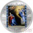 Cook Islands ANNUNCIATION PHILIPPE DE CHAMPAIGNE $20 CHRISTMAS Edition of Masterpieces of Art Series Colored Silver Coin Swarovski Crystals 2014 Proof 3 oz