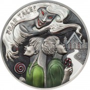 Palau 2 oz HANSEL and GRETEL series FEAR TALES $10 Silver Coin 2021