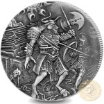 British Indian Ocean Territory THE MINOTAUR series FAMOUS MYTHICAL CREATURES £4 Silver Coin 2018 Antique finish High relief 2 oz