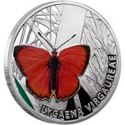 Niue Island SCARCE COPPER series BUTTERFLIES $1 Silver Coin 2010 Proof 