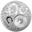 Niue Island HORSESHOE Series LUCKY COINS Silver Coin Proof $1 Silver filigree element insert 2010 