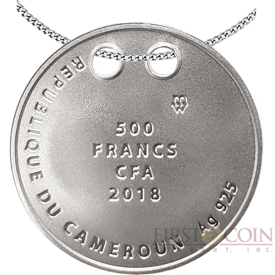 Republic of Cameroon LOVE ANGEL 500 Francs Silver Coin-Trinket