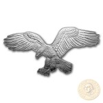 Solomon Islands BALD EAGLE series HUNTERS OF THE SKY $2 Silver Coin 2019 Eagle shaped Proof 1 oz