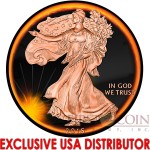 USA ECLIPSE OF THE SUN AMERICAN SILVER EAGLE WALKING LIBERTY 2015 Silver Coin $1 Black Ruthenium & Rose Gold Plated 1 oz