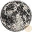 TRUE MOON Silver Coin Round Antique finish High relief 3D effect 1 oz