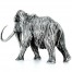 WOOLLY MAMMOTH series THE LOST WORLD 3D Solid Silver Statue Antique finish 8.7 oz