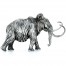 WOOLLY MAMMOTH series THE LOST WORLD 3D Solid Silver Statue Antique finish 8.7 oz