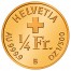 Switzerland ALBERT EINSTEIN Guinness World Record THE SMALLEST GOLD COIN IN THE WORLD 0.25 Franc 2020 Gold coin 2.96 mm