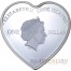 Cook Islands YOURS ALWAYS SWAN $1 Silver Coin 2013 Heart shape PROOF