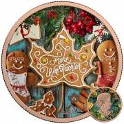 Canada GERMAN CHRISTMAS Canadian Maple Leaf series THEMATIC DESIGN $5 Silver Coin 2017 Rose Gold plated 1 oz