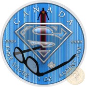Canada SUPERMAN VISIBILITY Canadian Maple Leaf $5 Silver Coin 2016 High relief of S-logo 1 oz