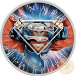Canada SUPERMAN POWER Canadian Maple Leaf $5 Silver Coin 2016 High relief of S-logo 1 oz