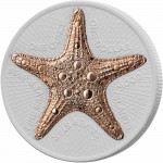 Cook Islands STARFISH series CeCo $1 Silver Coin 2019 Gold plated 1 oz