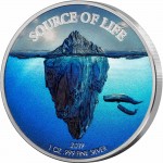 Republic of Benin WATER series SOURCE OF LIFE Silver Coin 1000 Francs 2019 Proof 1 oz
