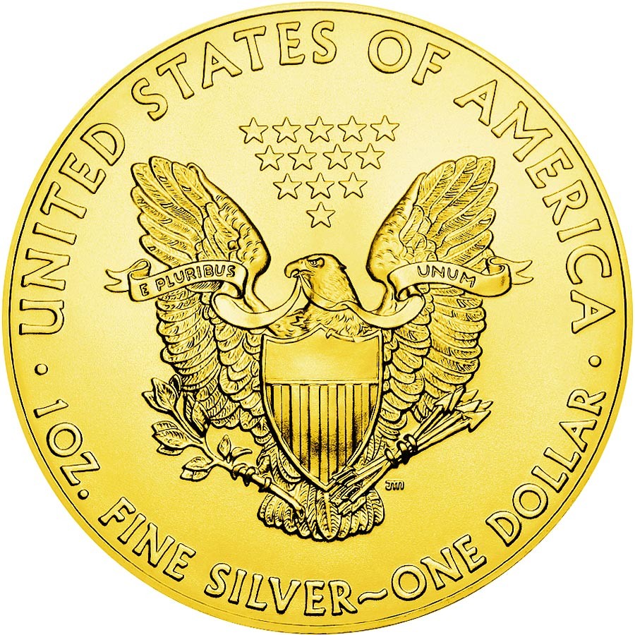 USA BETSY ROSS U.S. FLAG 1777 American Silver Eagle 2019 Walking Liberty $1 Silver coin Gold plated 1 oz