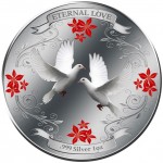 Niue Island ETERNAL LOVE $1 Silver Coin 2011 Proof 1 oz