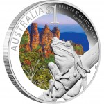 Australia Tree Frog SYDNEY - GREATER BLUE MOUNTAINS - ANDA Celebrate Australia $1 Silver Coin 2011 Proof 1 oz