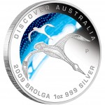 Australia BROLGA Discover Dreaming $1 Silver Coin 2009 Proof 1 oz