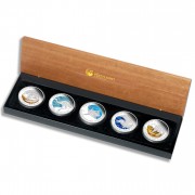 Australia Discover Dreaming 2011 Five Silver Coin Set $5 Proof 5 oz