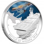 Australia BATTLE OF MIDWAY Series FAMOUS NAVAL BATTLES Silver Coin $1 Proof 2011