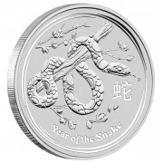 Australia $1 YEAR OF THE SNAKE series AUSTRALIAN LUNAR II 2013 Silver Coin 1 oz