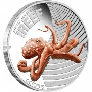 Australia THE REEF - OCTOPUS series AUSTRALIAN SEA LIFE II Silver Coin $0.50  Proof 2012