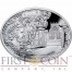 Niue Island JOHN III SOBIESKI AND MARIA D'ARQUIEN $1 The Most Beautiful Polish Love Stories Series Colored Silver Coin Oval Swarovski Crystals 2014 Proof