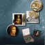 Niue Lady with an Ermine Silver Coin Leonardo da Vinci "Masterpieces of Renaissance" Series $1 Colored 2012 Gilded Proof Square shape