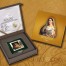 Niue Woman with the Veil by Raphael Silver Coin "Masterpieces of Renaissance" Series $1 Colored 2014 Gilded Proof Square shape