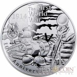 Niue Island 100th Anniversary of the Outbreak of World War I $1 Latent Image 2014 Proof