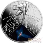 Niue Island THE TINKER BELL TRIPLET $1 The Most Beautiful Galaxies Series Silver coin Colored 2015 Proof