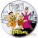 Niue The Flintstones $1 Silver Coin Cartoon Characters series Colored 2014 Proof