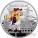 Niue Bolek and Lolek $1 Silver Coin Cartoon Characters series Colored 2011 Proof