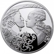 Niue Island Shakespeare ROMEO AND JULIET series FAMOUS LOVE STORIES $1 Silver Coin 2010 Proof 