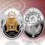 Niue Island THIRD EGG FABERGE $40 Gilded Imperial Faberge Eggs 250 g series Silver Coin 2015 Oval Shape Proof Swarovski Crystals 8 oz