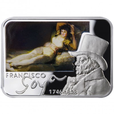 Niue Island FRANCISCO GOYA Series PAINTERS OF THE WORLD $1 Silver Coin 2010 Proof 
