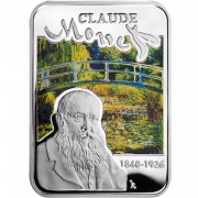 Niue Island CLAUDE MONET Series PAINTERS OF THE WORLD $1 Silver Coin 2008 Proof 