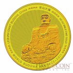Bhutan 1/4 oz MAHAYANA - LESHAN GIANT BUDDHA OF CHINA series World Buddha Heritage 1000 Ngultrum 2011 Gold Coin