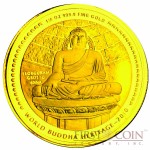 Bhutan 1/4 oz MAHAYANA - SEOKGURAM GROTTO OF KOREA series World Buddha Heritage 1000 Ngultrum 2010 Gold Coin