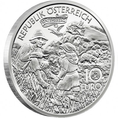 Silver Coin CHARLEMAGNE IN SALZBURG 2010 “Tales and Legends of Austria” Series