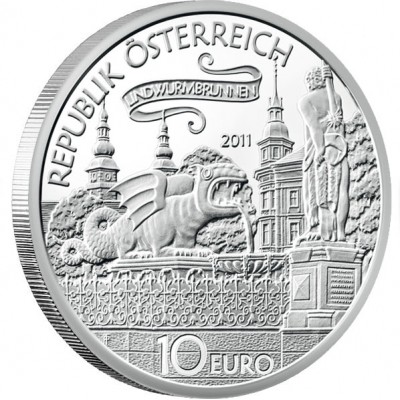 Silver Coin THE LINDWORM OF KLAGENFURM 2011 “Tales and Legends of Austria” Series