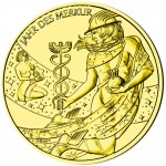 Gold-plated Silver CALENDAR MEDAL 2012  