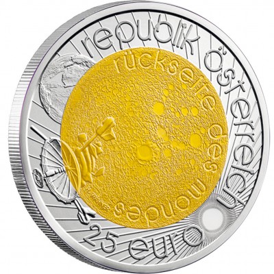 Silver - Niobium Bullion Coin YEAR OF ASTRONOMY 2009 “Niobium Coins” Series, Austria