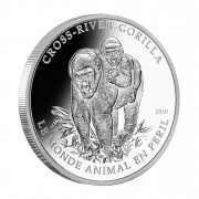 Silver Coin CROSS - RIVER GORILLA 2010, Cameroon - 1 oz