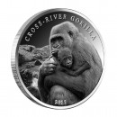 Silver Coin CROSS - RIVER GORILLA 2011, Cameroon - 1 oz