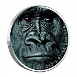 Silver Coin CROSS - RIVER GORILLA 2012, Cameroon - 1 oz