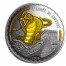 Silver Gilded Coin GOLDEN SNAKE 2013 "Lunar", Cameroon