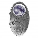 Silver Coin UNICORN with Glass Inlay  2012, Fiji